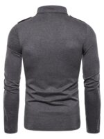 Men’s Flap Pocket Timeless Elegance Long-Sleeve Polo – Versatile Style for Every Occasion - Image 6