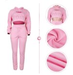 “Women’s Cozy Fleece Tracksuit: Warmth and Comfort for Everyday Wear”