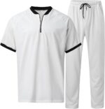Men’s Half-Sleeve Zipper Tracksuit – Lightweight Activewear Set