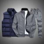 Men’s Stylish Three-Piece Winter Tracksuit