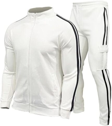 Men’s Summer Tracksuit Set – Full Zip Jacket and Joggers