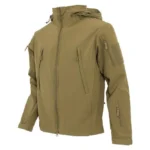 Men Tactical Soft-Shell Jacket – Sand Brown