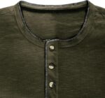 Men’s 2025 Casual Long-Sleeve Fashion Muscle Fit Pure Color Shirt | Trendy Round-Neck Top - Image 5