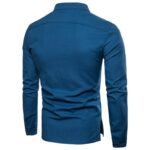 Men’s Elegant Casual Modern Henley Shirt with Button Placket | Versatile Styling - Image 2
