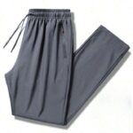 Men’s Winter Fleece-Lined Trousers – Warm and Comfortable Casual Sports Pants with Zipper Pockets