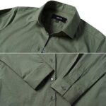 Blouse Women’s Shirt Basic Kent Collar Elegant OL Work Slim Fit Long Sleeve Stretch Formal Shirts - Image 4